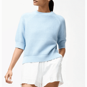 French Connection Lily Crew Neck Short Sleeve Jumper
